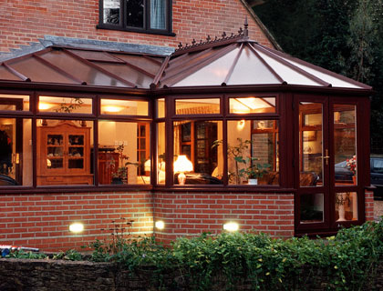 Conservatories – Rosewood Finish Victorian Conservatory