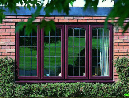 Windows – PVC-U Casement Window Finished in Rosewood